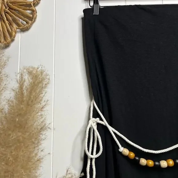 Free People dress maxi cotton belted strapless - Picture 5 of 7